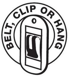 BELT, CLIP OR HANG trademark