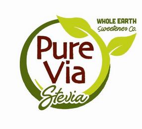 PURE VIA STEVIA WHOLE EARTH SWEETENER CO.. trademark