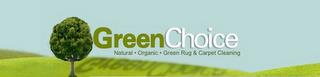 GREENCHOICE NATURAL · ORGANIC · GREEN RUG & CARPET CLEANING trademark