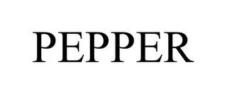 PEPPER trademark