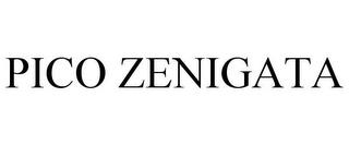 PICO ZENIGATA trademark