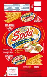 GALLETAS CRACKERS SODA GOURMET SAN JORGE 6 PORCIONES PACK trademark