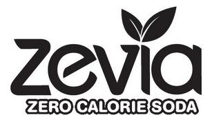 ZEVIA ZERO CALORIE SODA trademark