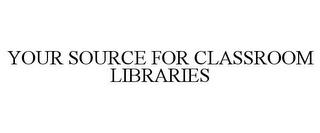 YOUR SOURCE FOR CLASSROOM LIBRARIES trademark