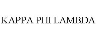 KAPPA PHI LAMBDA trademark