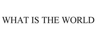 WHAT IS THE WORLD trademark