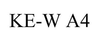 KE-W A4 trademark