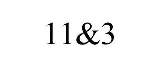 11&3 trademark