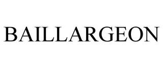 BAILLARGEON trademark