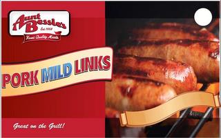 AUNT BESSIE'S EST. 1958 FINEST QUALITY MEATS PORK MILD LINKS GREAT ON THE GRILL! trademark