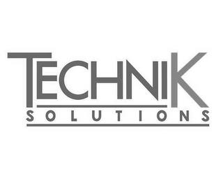 TECHNIK SOLUTIONS trademark