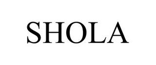 SHOLA trademark