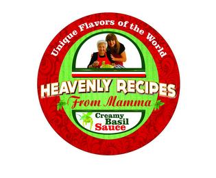 UNIQUE FLAVORS OF THE WORLD HEAVENLY RECIPES FROM MAMMA CREAMY BASIL SAUCE trademark