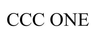 CCC ONE trademark