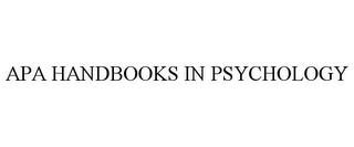 APA HANDBOOKS IN PSYCHOLOGY trademark