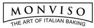 MONVISO THE ART OF ITALIAN BAKING trademark