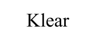 KLEAR trademark