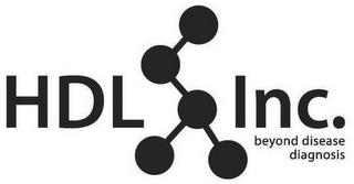 HDL INC. BEYOND DISEASE DIAGNOSIS trademark