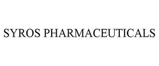 SYROS PHARMACEUTICALS trademark