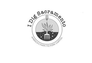 I DIG SACRAMENTO AMERICA'S FARM-TO-FORK CAPITOL trademark