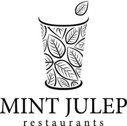 MINT JULEP R E S T A U R A N T S trademark