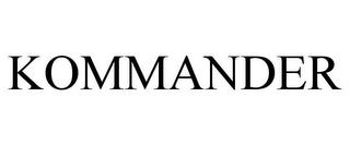 KOMMANDER trademark