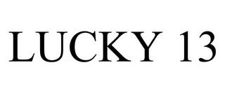 LUCKY 13 trademark