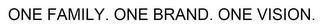 ONE FAMILY.  ONE BRAND. ONE VISION. trademark
