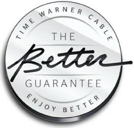 TIME WARNER CABLE ENJOY BETTER THE BETTER GUARANTEE trademark