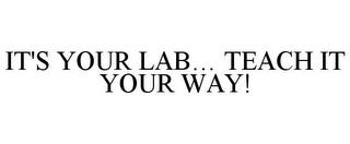 IT'S YOUR LAB... TEACH IT YOUR WAY! trademark