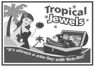 TROPICAL JEWELS "IT'S ALWAYS A WISE BUY WITH WEIS-BUY" trademark