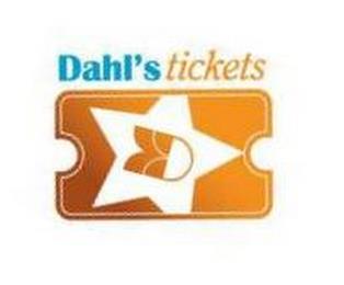 DAHL'S TICKETS D trademark