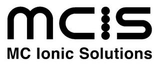 MCIS MC IONIC SOLUTIONS trademark