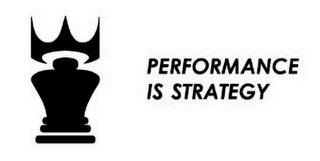 PERFORMANCE IS STRATEGY trademark