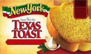 NEW YORK BRAND THE ORIGINAL THICK SLICE TEXAS TOAST trademark