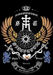 ASCENSION SINCHRONIC SINCE 1972 LOVE CONQUERS ALL SMC ALPHA OMEGA trademark