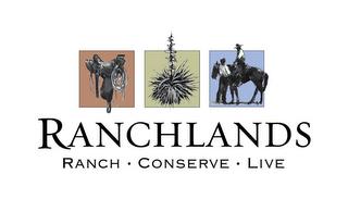 RANCHLANDS RANCH · CONSERVE · LIVE trademark