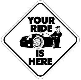 YOUR RIDE IS HERE trademark