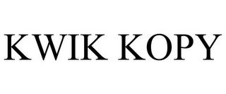 KWIK KOPY trademark