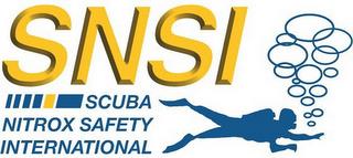 SNSI SCUBA NITROX SAFETY INTERNATIONAL trademark