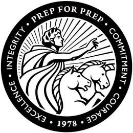 · PREP FOR PREP · EXCELLENCE · INTEGRITY · COMMITMENT COURAGE ·1 978 · trademark