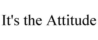 IT'S THE ATTITUDE trademark