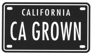 CALIFORNIA CA GROWN trademark