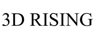 3D RISING trademark