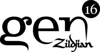 GEN16 ZILDJIAN trademark