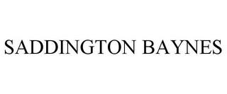 SADDINGTON BAYNES trademark