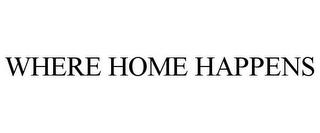 WHERE HOME HAPPENS trademark