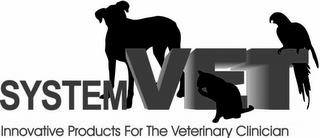 SYSTEMVET INNOVATIVE PRODUCTS FOR THE VETERINARY CLINICIAN trademark