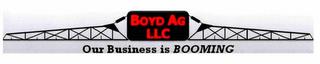 BOYD AG LLC OUR BUSINESS IS BOOMING trademark