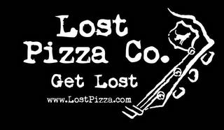 LOST PIZZA CO. GET LOST WWW.LOSTPIZZA.COM trademark